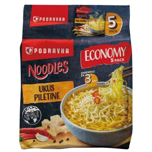 Rezanci PODRAVKA piletina fini-mini 5x75g 0