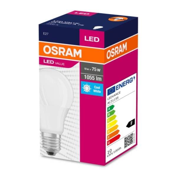 OSRAM LED žarulja E27 10W (75W) Classic A 6500K 0