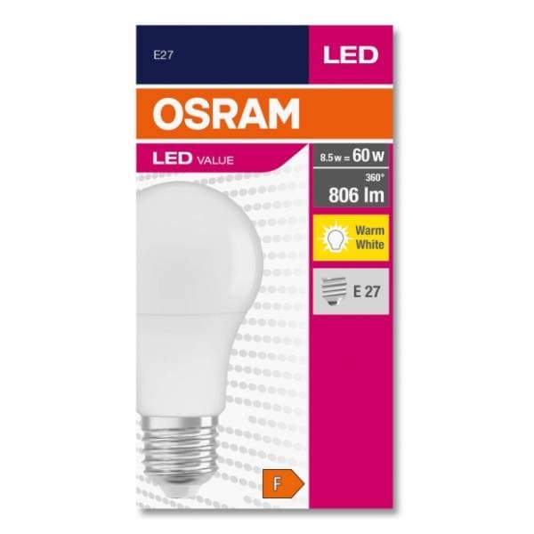 OSRAM LED žarulja E27 8,5W (60W) 2700k 0