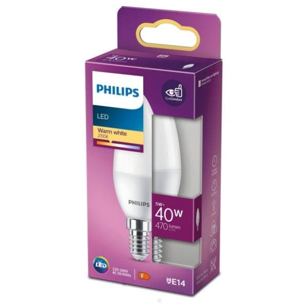 PHILIPS LED žarulja E14 5W (40W) B35 1PF/12 0