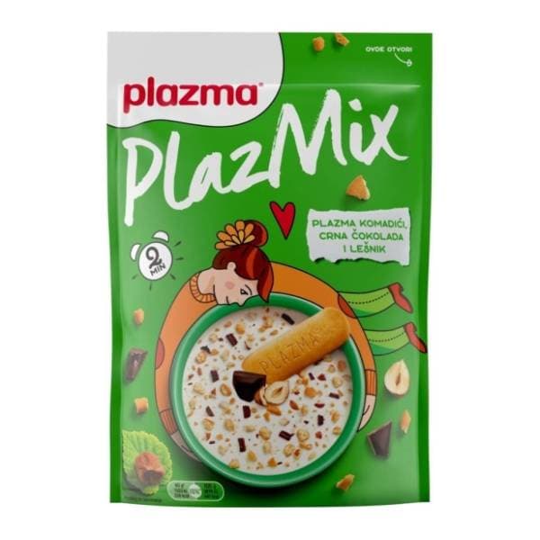PLAZMIX obrok komadići tamna čokolada i lješnjak 80g 0