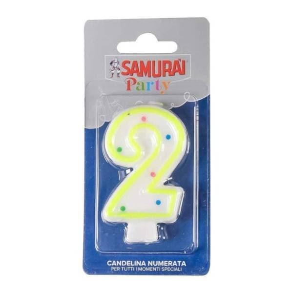 Rođendanska svjećica Broj 2 SAMURAI 0
