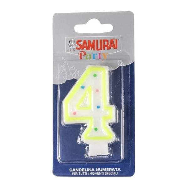 Rođendanska svjećica Broj 4 SAMURAI 0