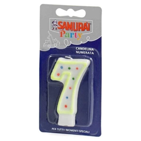 Rođendanska svjećica Broj 7 SAMURAI 0