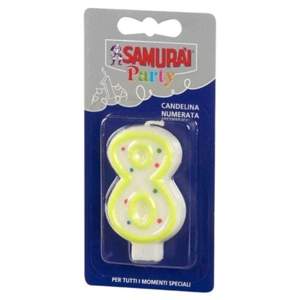 Rođendanska svjećica Broj 8 SAMURAI 0