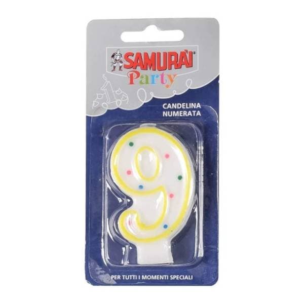 Rođendanska svjećica Broj 9 SAMURAI 0