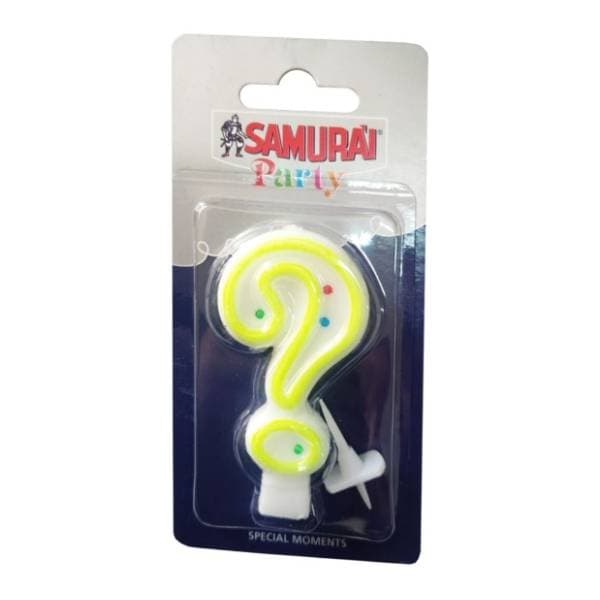 Rođendanska svjećica Znak pitanja SAMURAI 0