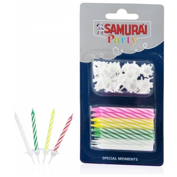 Rođendanske svjećice SAMURAI 24kom 0