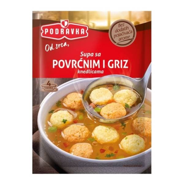 Juha PODRAVKA povrtna i gris knedle 56g 0