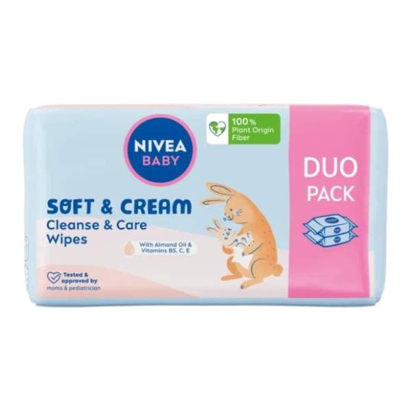Vlažne maramice NIVEA Soft & cream 2x57kom 0