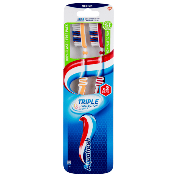 AQUAFRESH Triple protection četkica za zube 2kom 0