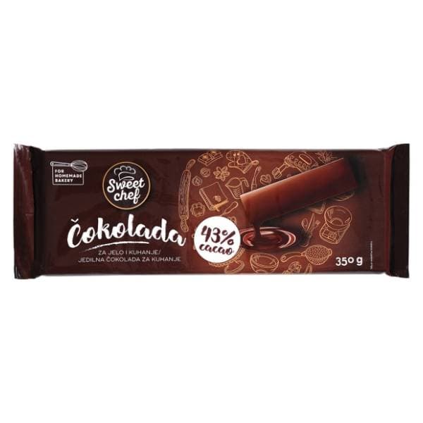 Čokolada SWEET CHEF za kuhanje 43% 350g 0