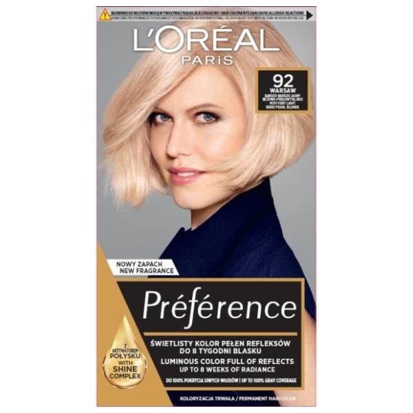 L'OREAL Preference boja za kosu 92 warsaw 0