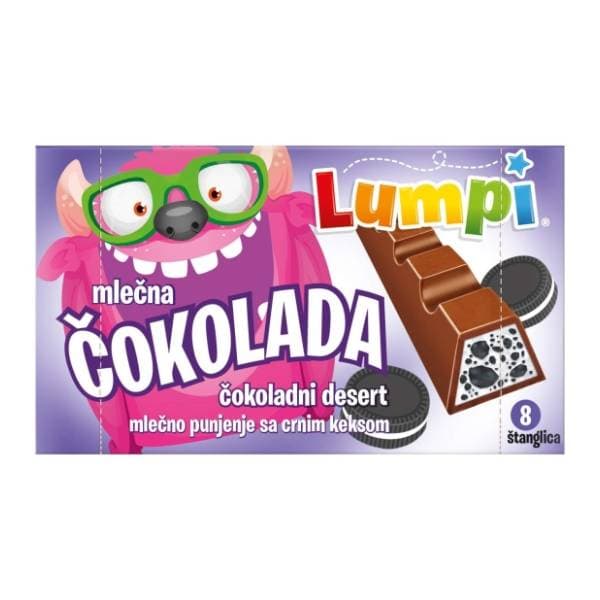 Čokolada LUMPI drobljeni keks 93g 0