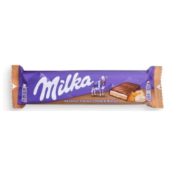 Čokoladica MILKA Hazelnut cream & biscuit 46g 0