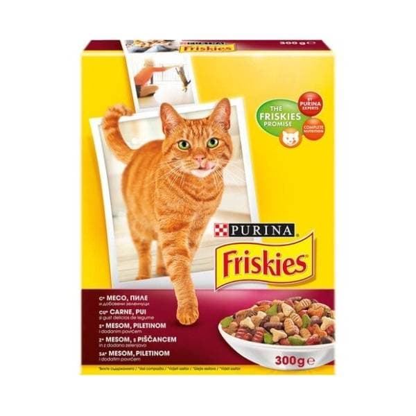 FRISKIES hrana za mačke meso piletina i povrće 300g 0