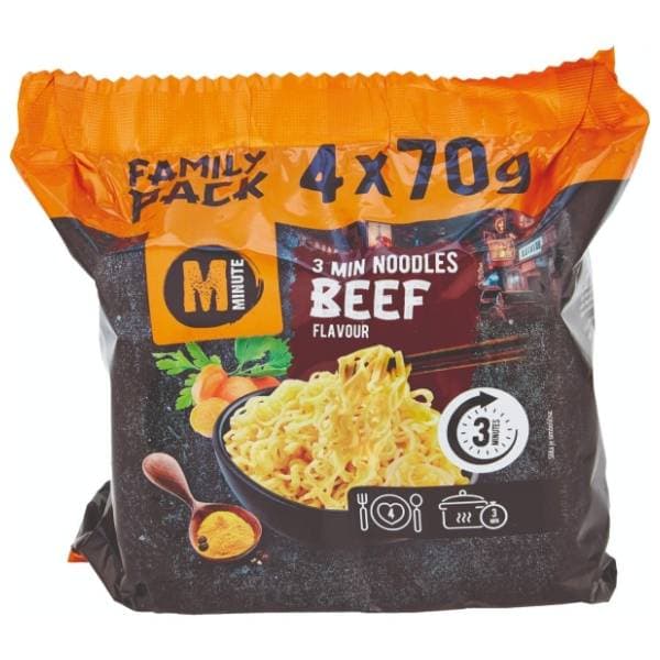 Rezanci MINUTE govedina 4x70g 0