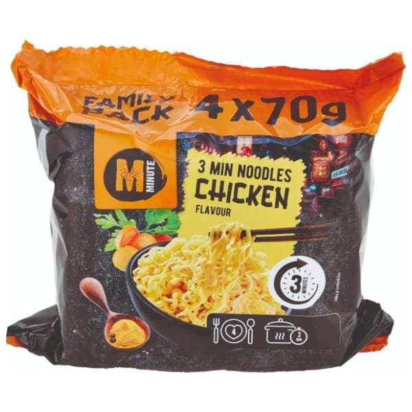 Nudle MINUTE piletina 4x70g 0