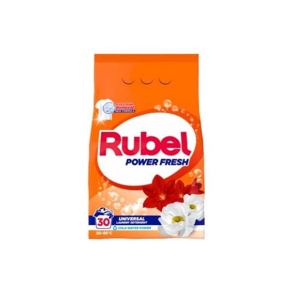 RUBEL Power fresh deterdžent za rublje 30 pranja (2,25kg) 0