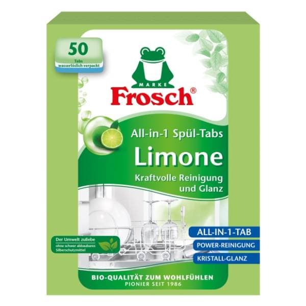 Tablete FROSCH green lemon 50kom 0