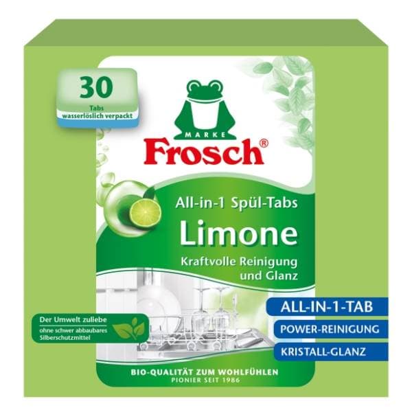 Tablete FROSCH green lemon 30kom 0