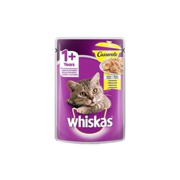WHISKAS Casserole hrana za mačke piletina 85g 0