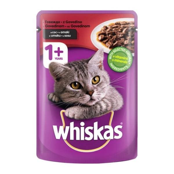 WHISKAS hrana za mačke govedina 100g 0