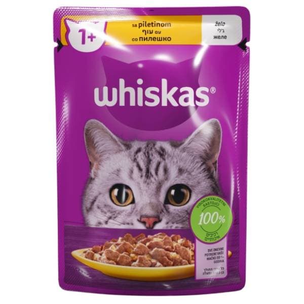 WHISKAS Adult hrana za mačke piletina 85g 0