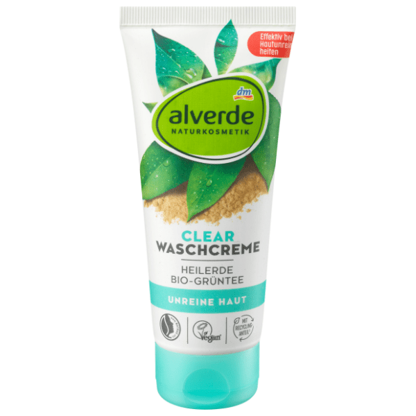 ALVERDE Clear krema za umivanje glina i zeleni čaj 100ml 0
