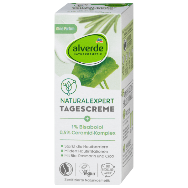 ALVERDE Natural expert dnevna krema bisabolol i ceramidi 50ml 0
