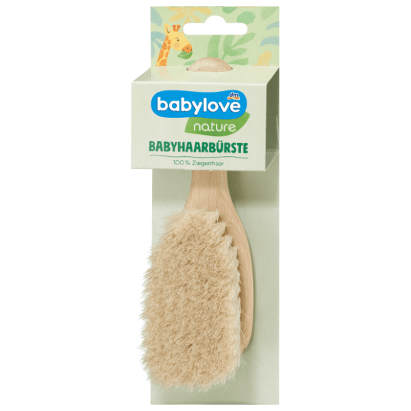 BABYLOBE drvena četka za kosu beba Nature 1kom 0