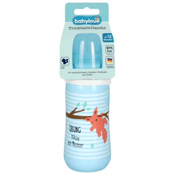 BABYLOVE bočica sa slamkom 330ml 1kom (više vrsta) 0