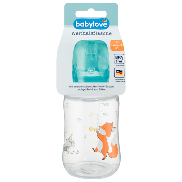 BABYLOVE bočica široki grlo 280ml (više vrsta) 0