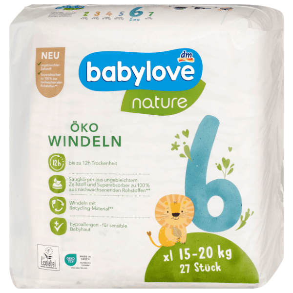 BABYLOVE pelene nature 6 XL 27kom 0