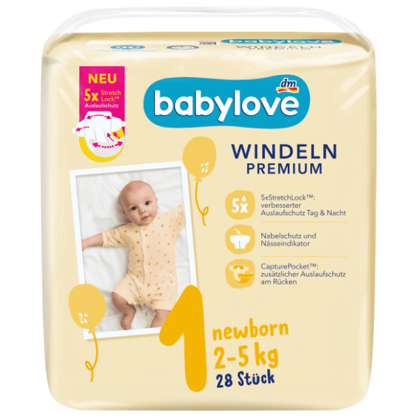 BABYLOVE pelene premium 1 newborn 28kom 0