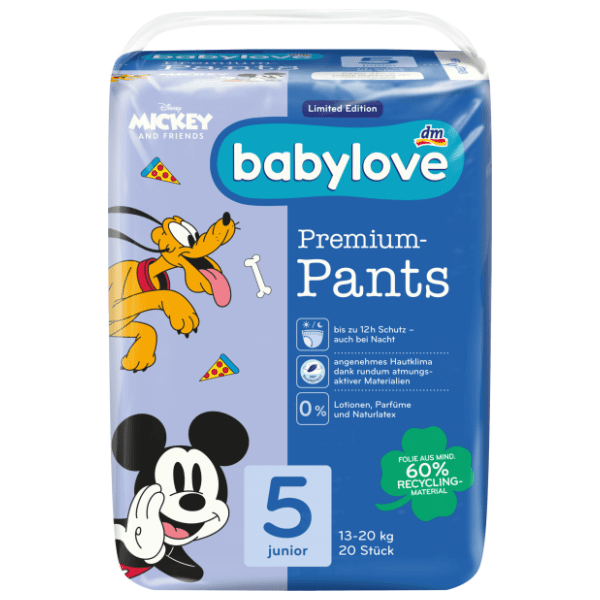 BABYLOVE pelene premium pants 5 junior 20kom 0