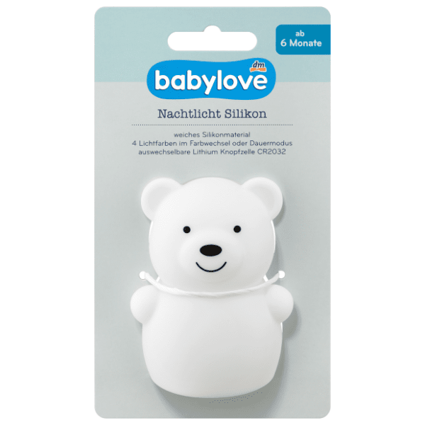 BABYLOVE silikonsko noćno svjetlo Medo 0