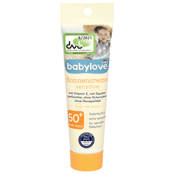 Dječja krema za sunčanje BABYLOVE Sensitive SPF50+ 30ml 0