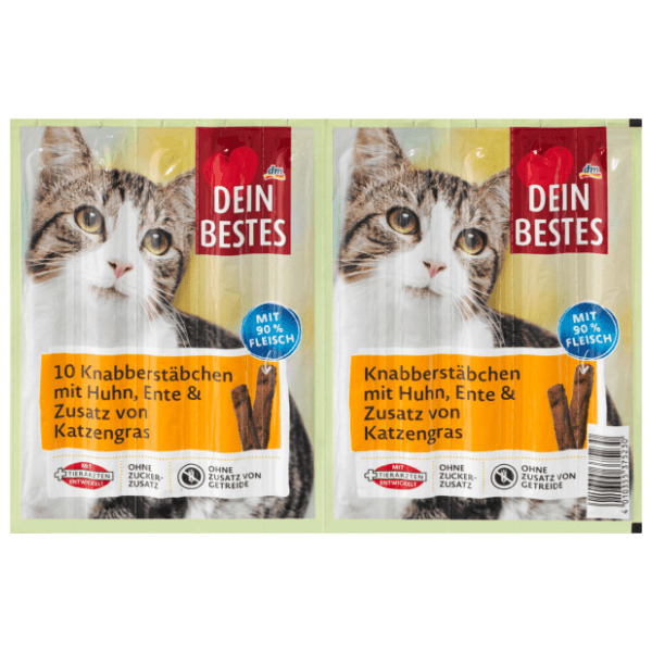 DEIN BESTE štapići za mačke piletina pačetina i trava 10kom 0