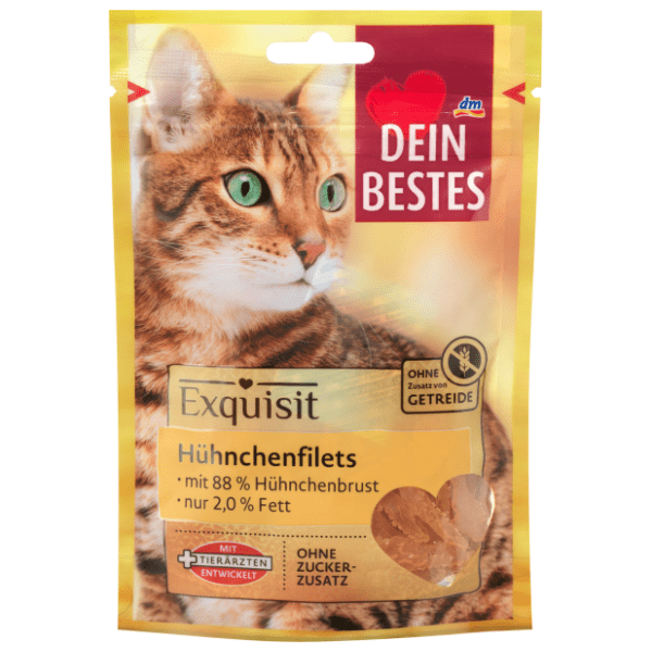 DEIN BESTES Exquisit užina za odrasle mačke pileći file 50g 0