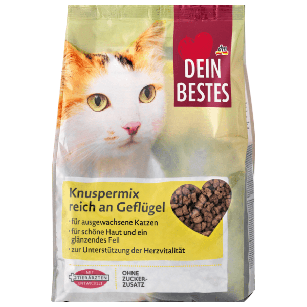 DEIN BESTES hrana za mačke hrskava mješavina s peradi 1kg 0
