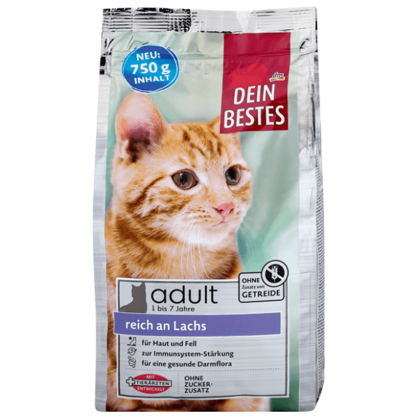 DEIN BESTES hrana za odrasle mačke losos 750g 0