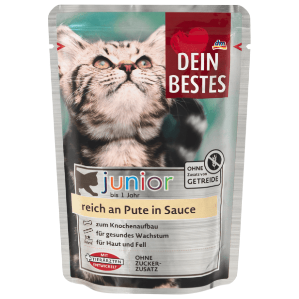 DEIN BESTES Junior hrana za mačke puretina u umaku 100g 0