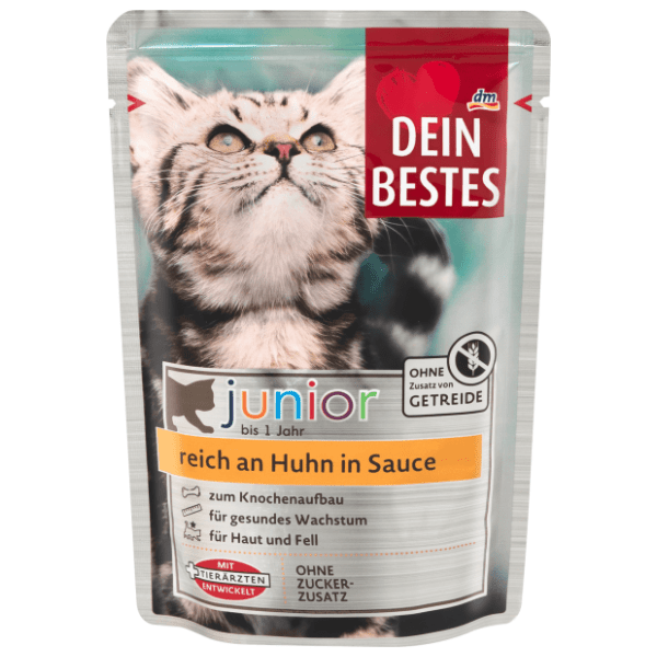 DEIN BESTES Junior hrana za mačke piletina u umaku 100g 0