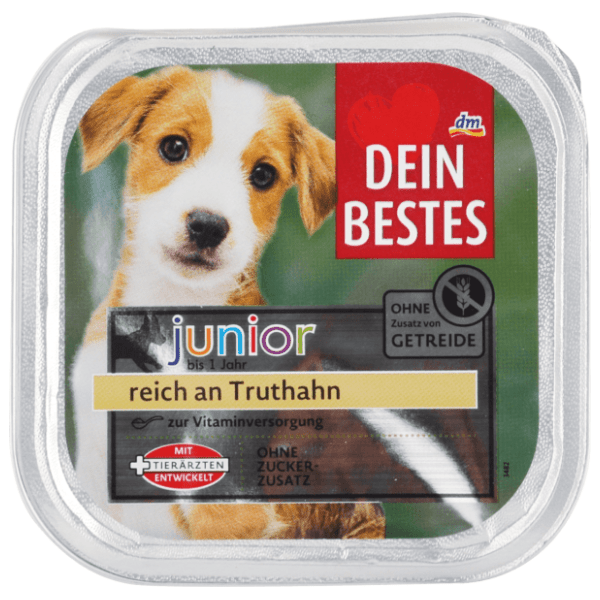 DEIN BESTES Junior hrana za pse puretina 150g 0