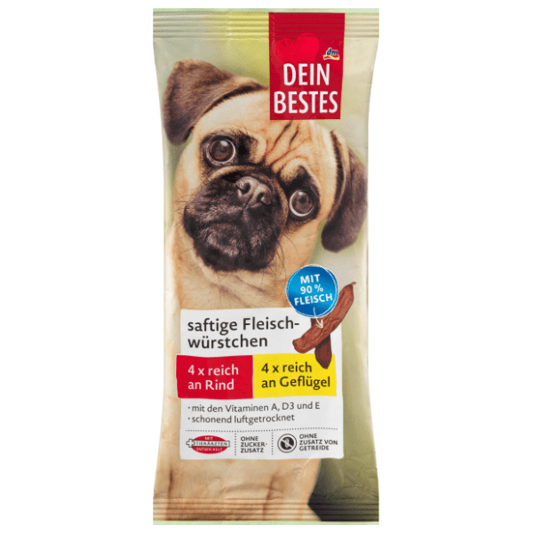 DEIN BESTES kobasice za pse govedina i perad 8kom 60g 0