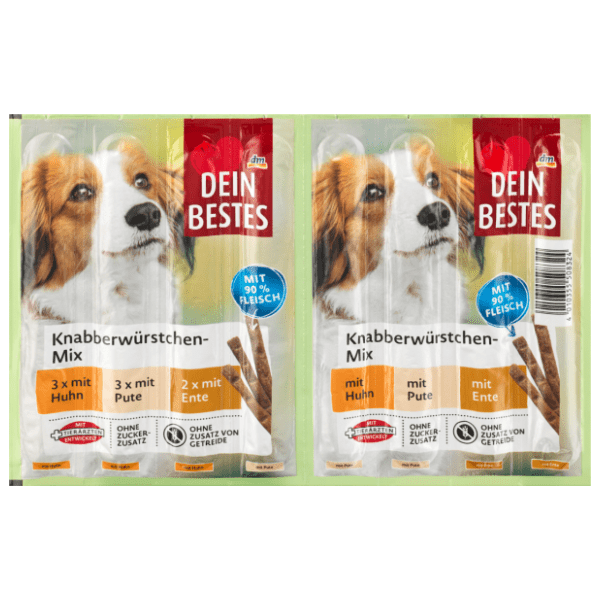 DEIN BESTES Mix štapići za pse piletina puretina pačetina 88g 0