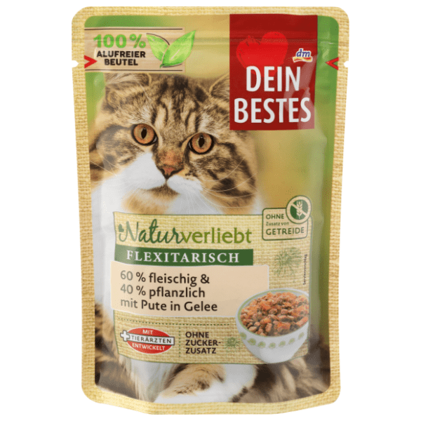 DEIN BESTES Naturverliebt hrana za odrasle mačke puretina 100g 0
