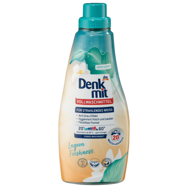 DENKMIT Lagoon freshness tekući deterdžent za bijelo rublje 20 pranja 0