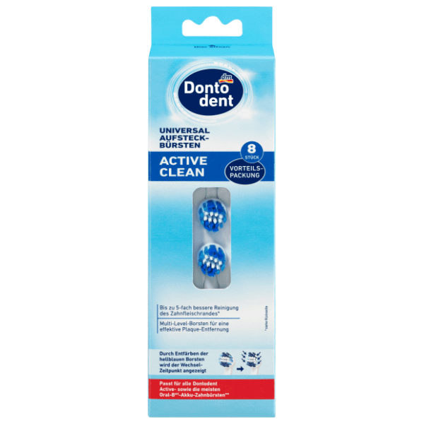 DONTODENT Active clean nastavak za električnu četkicu 8kom 0
